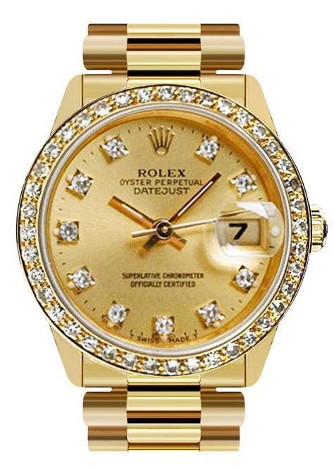 rolex gold ladies watch|Altro.